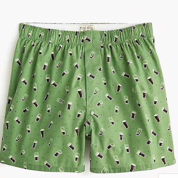 J. Crew Underwear & Socks J Crew Pint Of Luck Cotton Boxers New